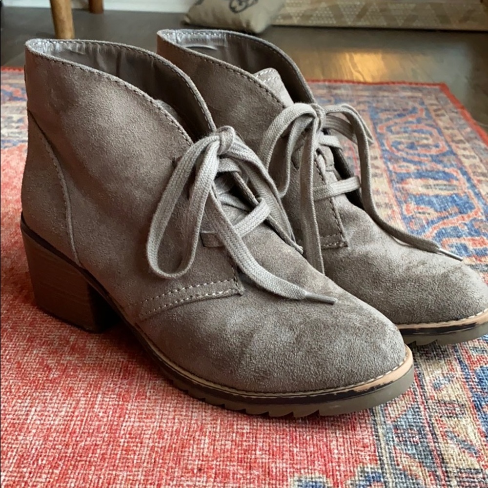 Chunky Lace Up Booties